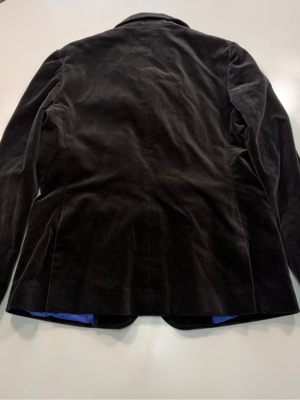 Tommy Hilfiger Black Velvet Single-Breasted Blazer Size 8 - Picture 11 of 11